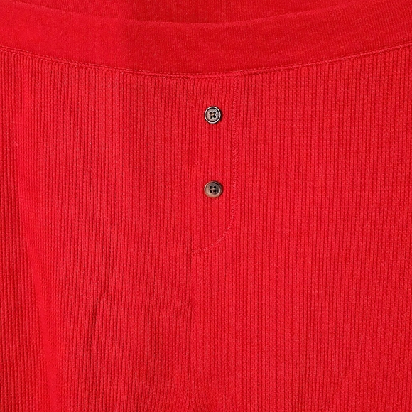 Old Navy Women's Red Thermal Waffle Weave Pajama Pants XXL Loungewear PJs Winter - Picture 3 of 6